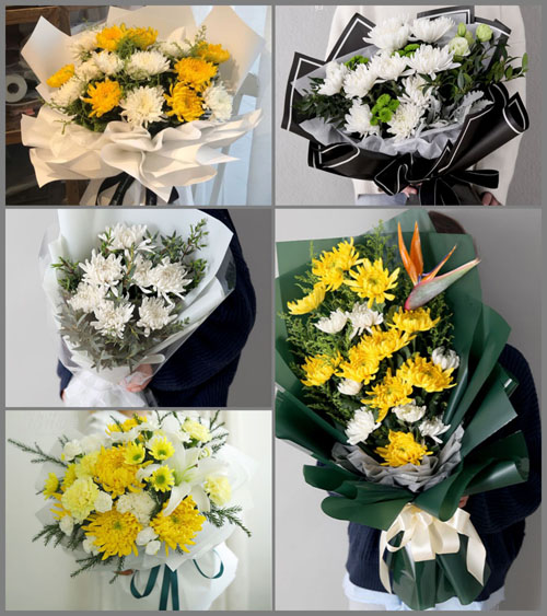 辽宁沈阳于洪区光辉乡白事花束代送